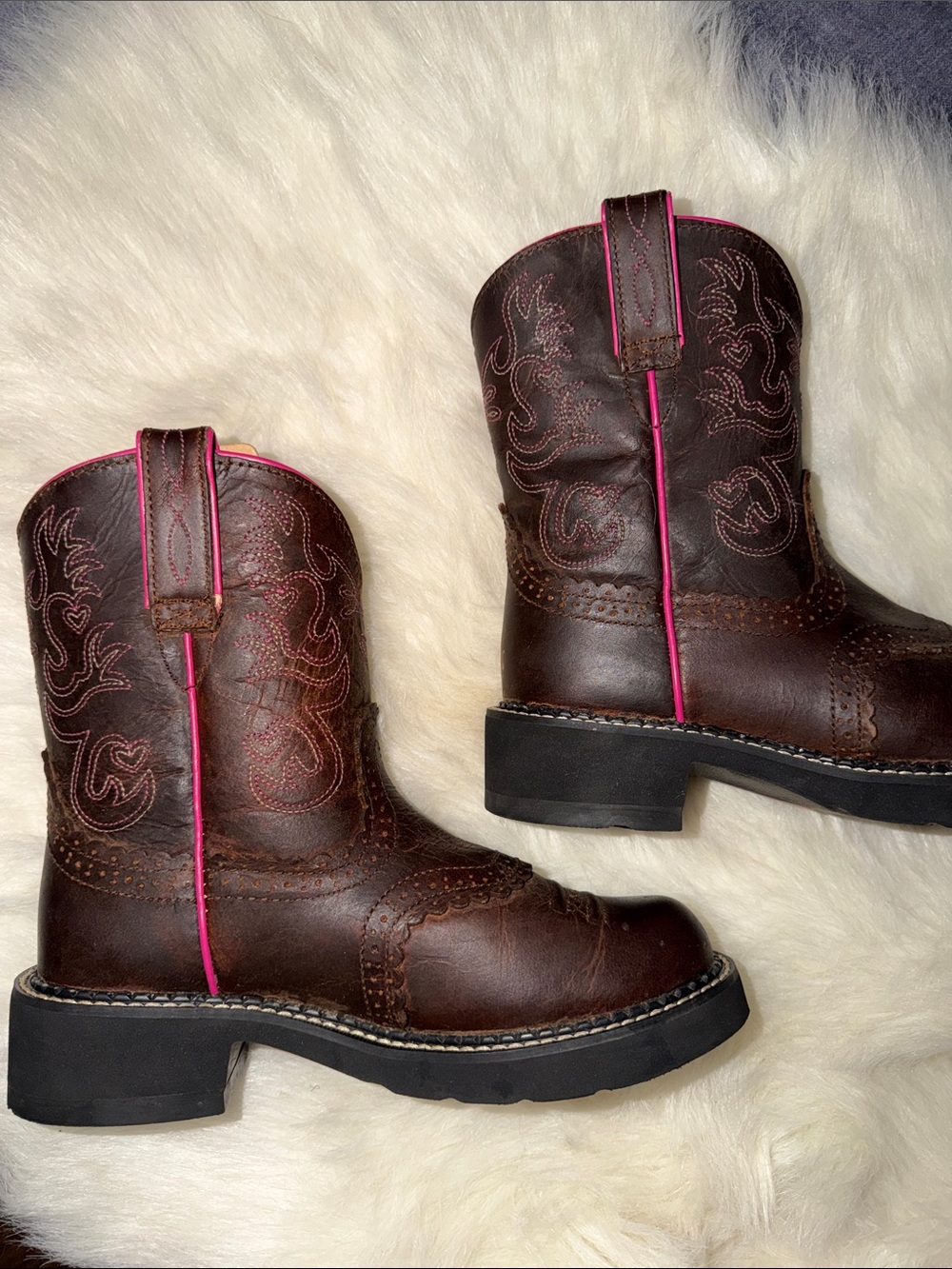 Ariat boots Brown Leather Cowboy Boots